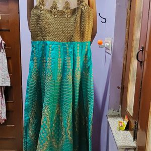 Sea Green Colour Suit Comes With Dupatta And Pyjam