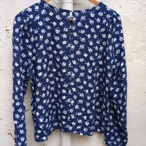 Blue Flowers Top