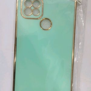 Back Cover for Realme C21 (Green, Pack of: 1)