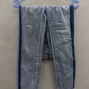 Faded Blue Jeans For Women