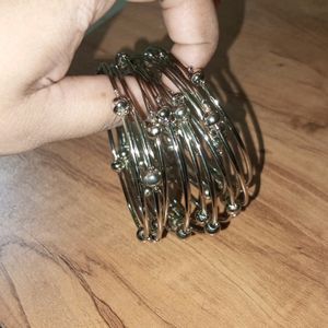 Metal Bangles Set For Women 12 Se Bangle