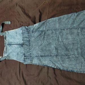 Denim Dungree Dress