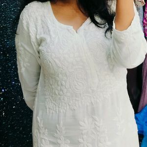 Malmal Chikankari Kurti🌷SALE🌷