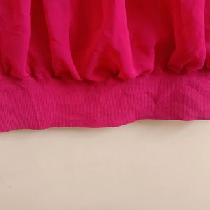 Rose Pink Color Regular Wear Top