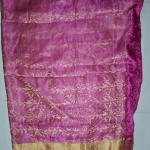 Rose Colour Festive Saree