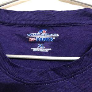 Russell Athletic Purple Long Sleeve T Shirt