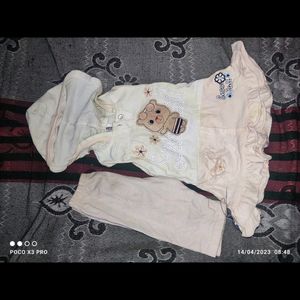 Baby Huddis And Pajama Set