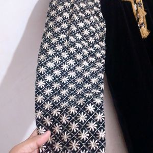 BLACK VELVET KURTA