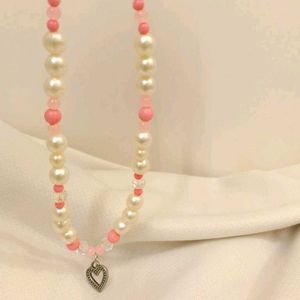 Pink Bead Necklace