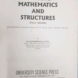 Discrete Mathematics And Structures By Dr. Satinde