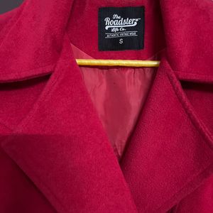 Red Blazer For Winter Women's