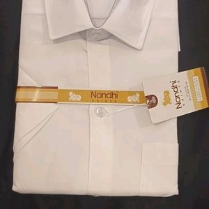 Bright White Solid Premium Cotton Shirt