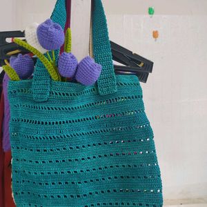 💙 Crochet 🧶 Tote Bag💙