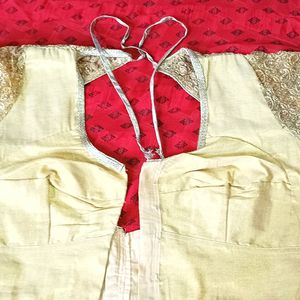 Golden Colour Party Wear Blouse