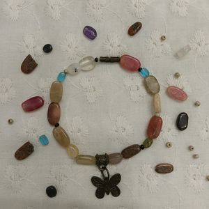 Pinteresty Stone Bracelet With Butterfly Charm