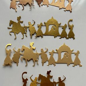 Golden Baaraat Decorative Paper Cutouts