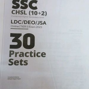 SSC CHSL (10+2) 30 Practice Set With Pyqs