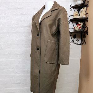 Long stylish Woolen Western Korean Overcoat