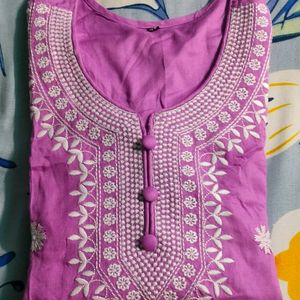 beautiful chicken curry kurti pant Dupatta set