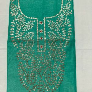 Brand New Rajasthani Emb Kurti Fabric Fir Sale