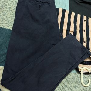 Mens Set Of Striped Shirt And Navy Blue Pant