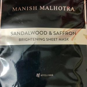 Manish Malhotra Sandalwood & Saffron Sheet Mask