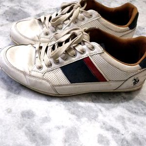 US Polo Sneakers In Dashing White &Blue