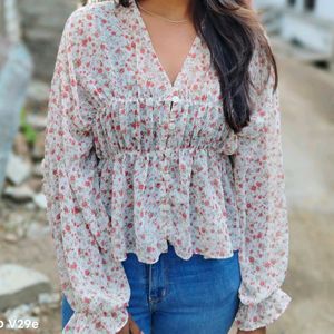 Very Beautiful Floral Top For Women