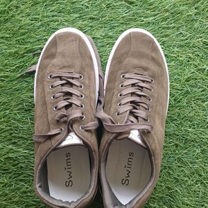 Olive Green Velvet Sneakers For Men's And Women's