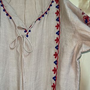 Kurti With Princess Sleeves