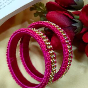 Combo Handmade Silk Bangles