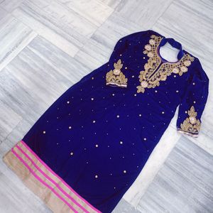 Navy Blue Kurti