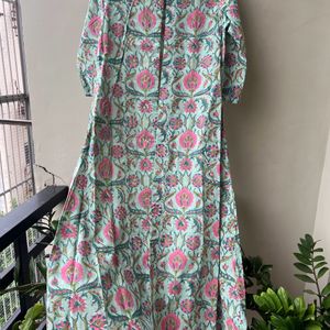 Long Over Dress- Floral Print