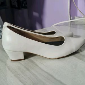 Metro White Heels