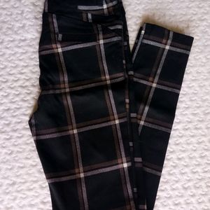 Women Plaid Skinny Fit Pant