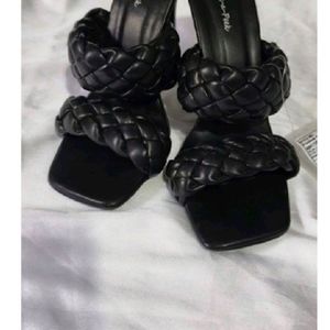 Beautiful Braided Branded  Heels