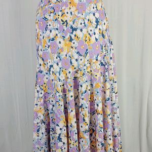 New Floral Lavender Skirt