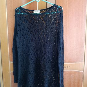 🆕 136. Crochet Black Beautiful Top 🆕