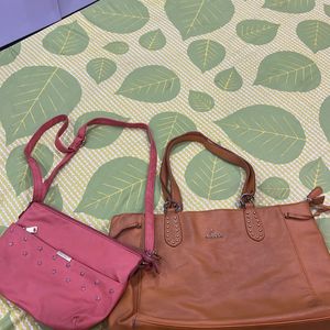 2 Used  Hand Bags For Sale