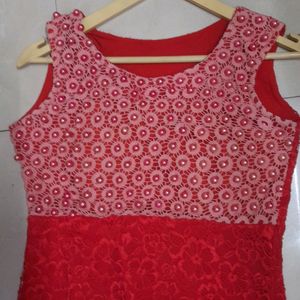 Red Beaded Dress