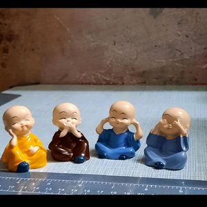 Set Of Little Monk's (4) Show Piece