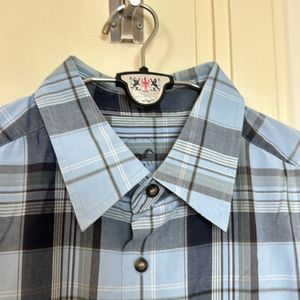 Men M&S Shirt - Blue Checks