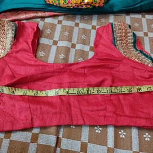 New Jaipuri Print Saree With Blouse For Festive