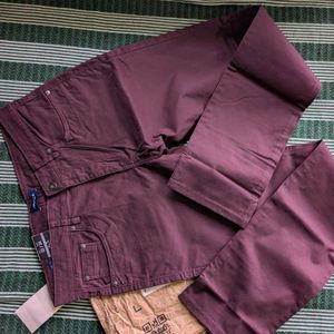 Nautica New Maroon Trouser W32