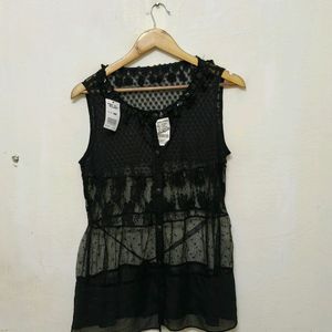 Trendy New Black Top For Women