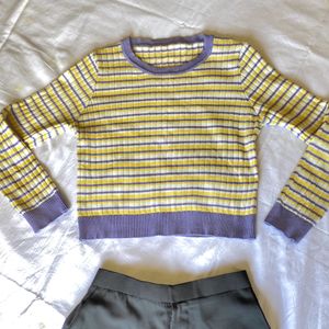 Lavender Yellow Long Sleeve Tshirt