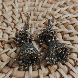 German Silver Jhumkas