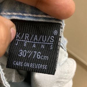 Kraus Light Blue Faded Skinny Jeans