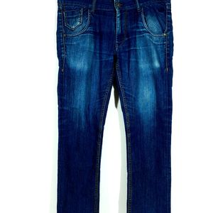 Blue Slim Fit Jeans For Men's