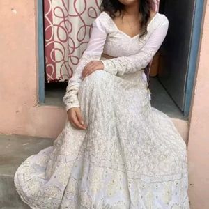 White Wedding Lehenga